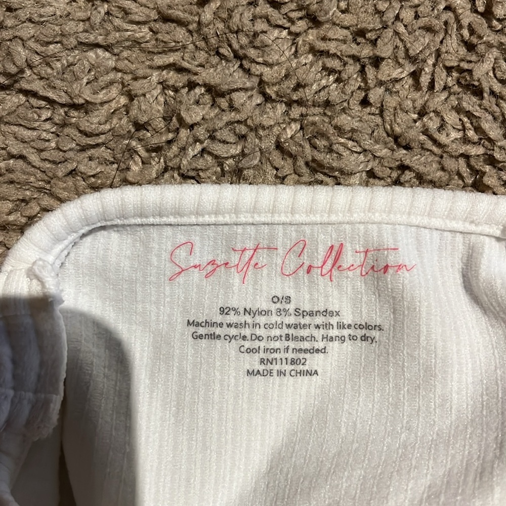 White Ribbed Camisole - Picture 4 of 4